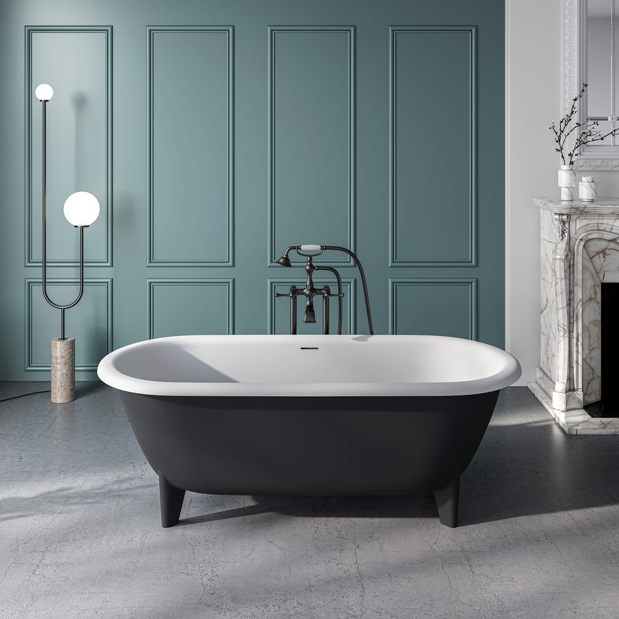 STONETOUCH 66002 Elton Free Standing Bathtub
