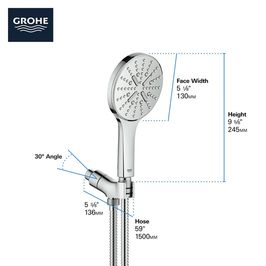 GROHE 26604EN0 Rainshower Smartactive Hand Shower Set