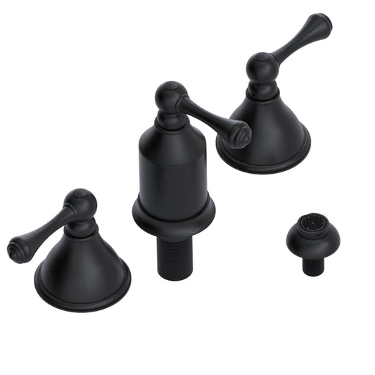 RUBINET 6CFML Bidet Fitting With Spray, Diverter, And Vacum Breaker (Less Drain)