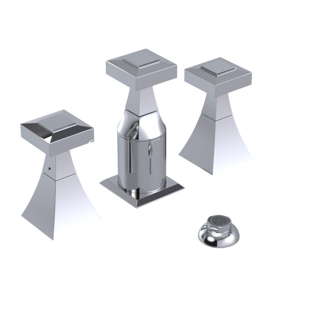 RUBINET 6CICQ Bidet Fitting With Spray, Diverter, And Vacum Breaker (Less Drain)