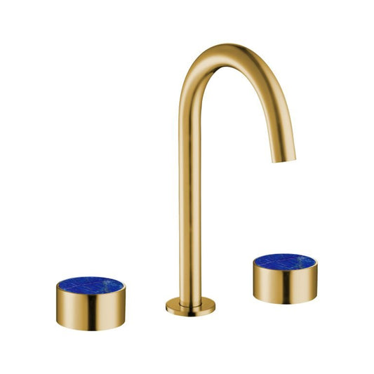 MAIER 82075J Bespoke Wide Spread Lav Plain Handle and Lapis Iazuli Inlay
