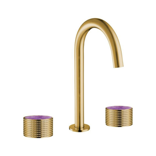 MAIER 82075J Bespoke Wide Spread Lav Dots Handle and Amethyst Inlay