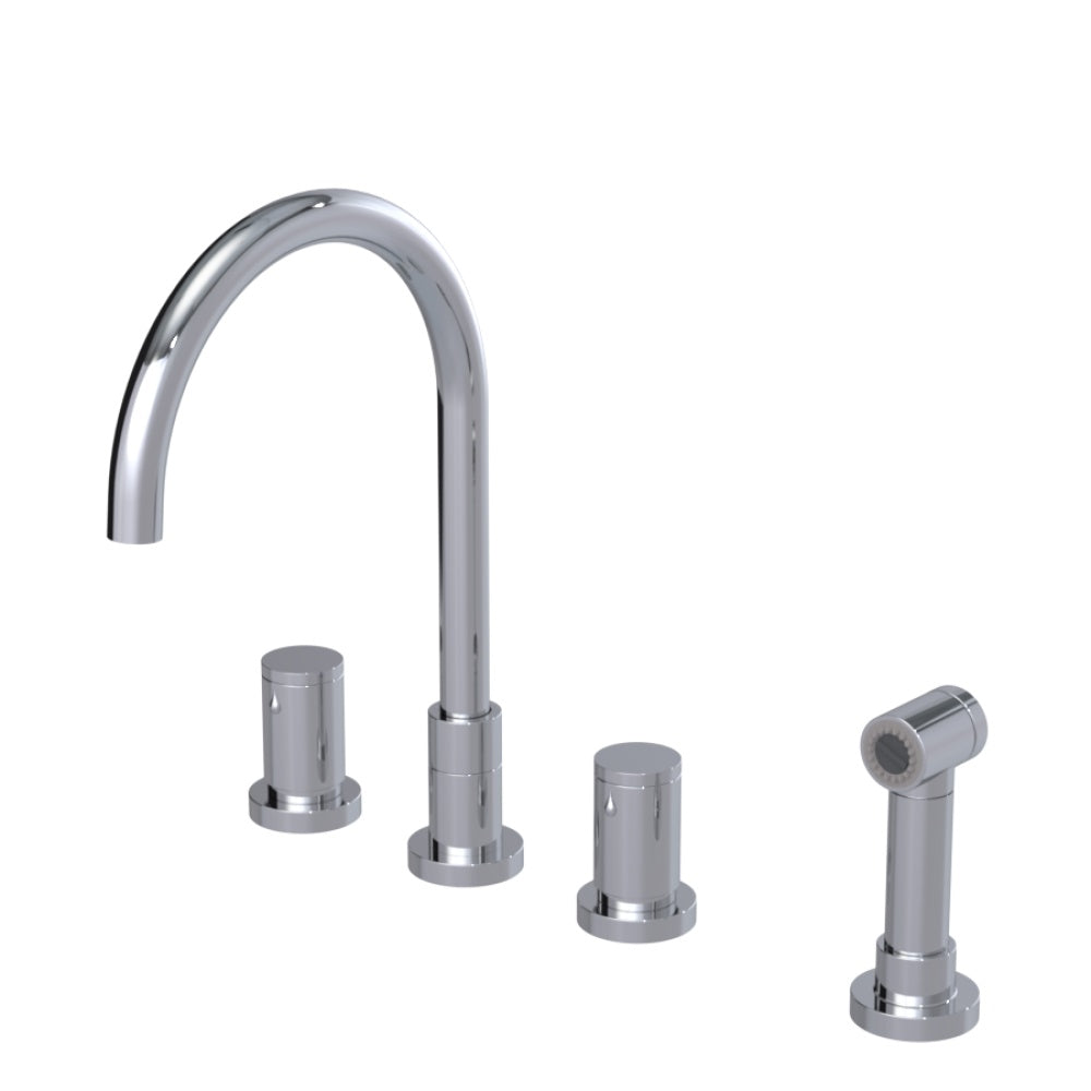 RUBINET 8ANVSR Widespread Kitchen Set With Hand Spray