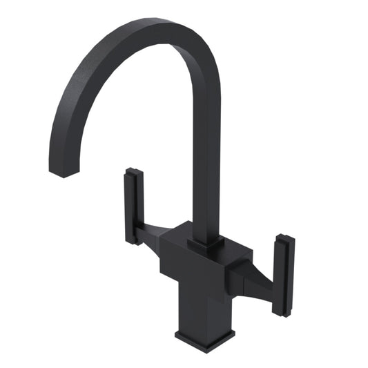 RUBINET 8DMQL Two Handle Single Hole Kitchen Set