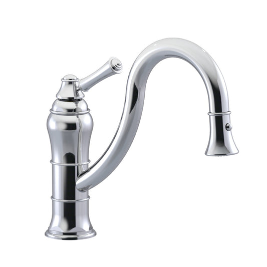 RUBINET 8JRVL Single Control Kitchen Set With Retractable Dual Function Spray