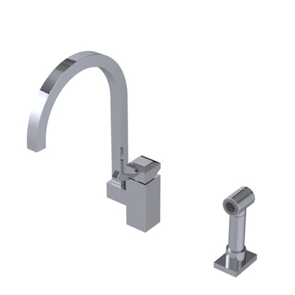 RUBINET 8MICSL Single Control Kitchen Set With Hand Spray