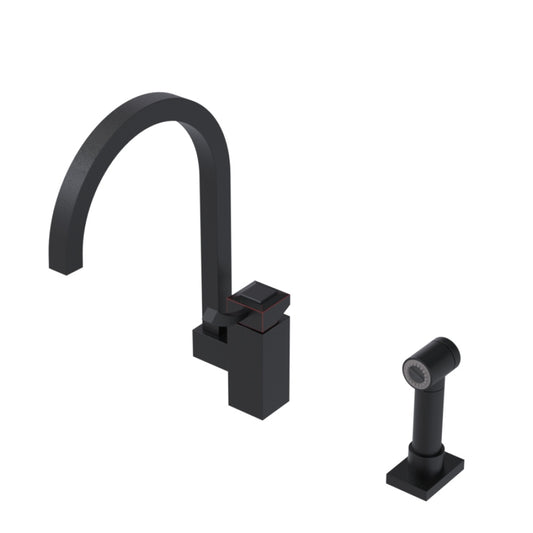 RUBINET 8MICSL Single Control Kitchen Set With Hand Spray