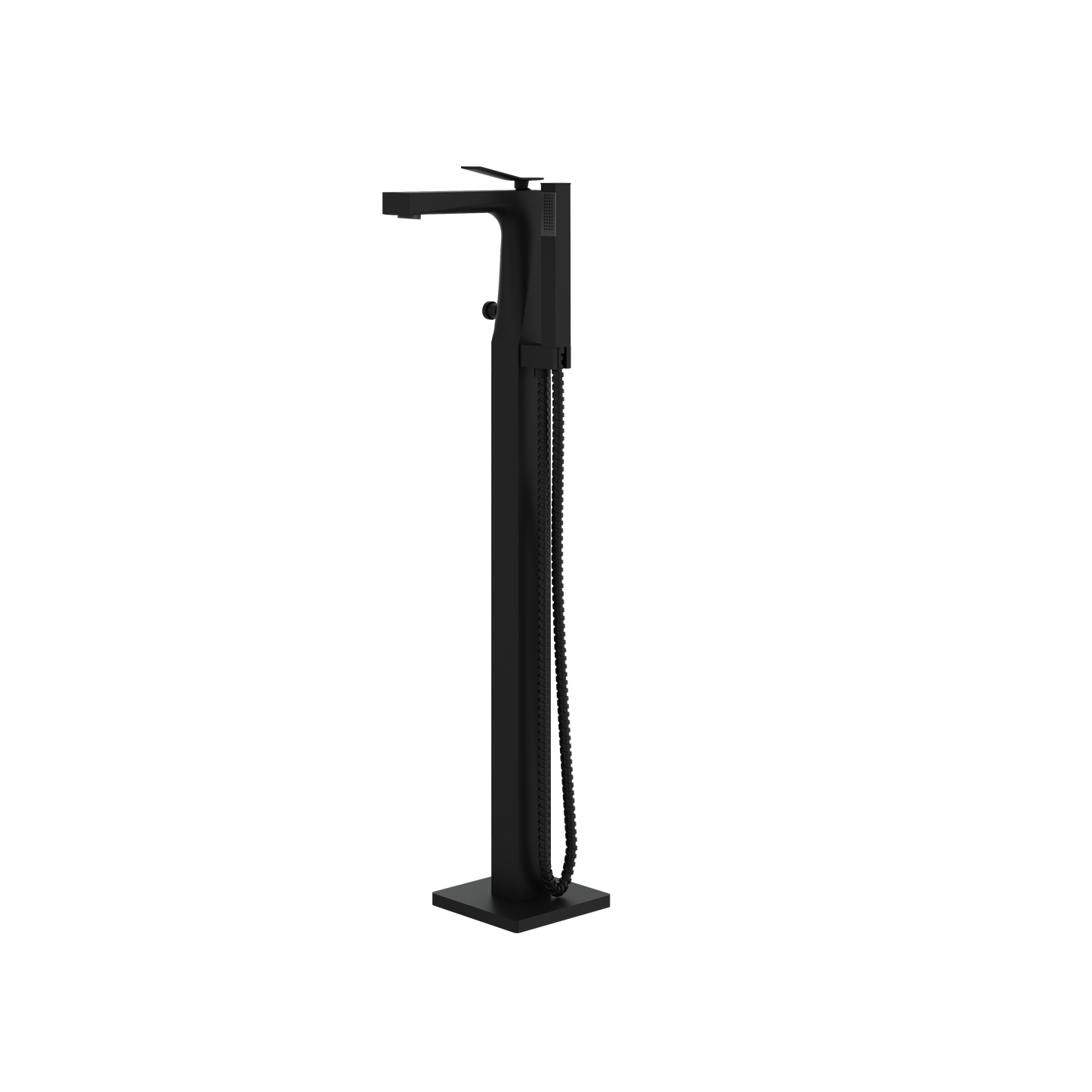 FLOORMOUNT TUB FILLER WITH HANDSHOWER