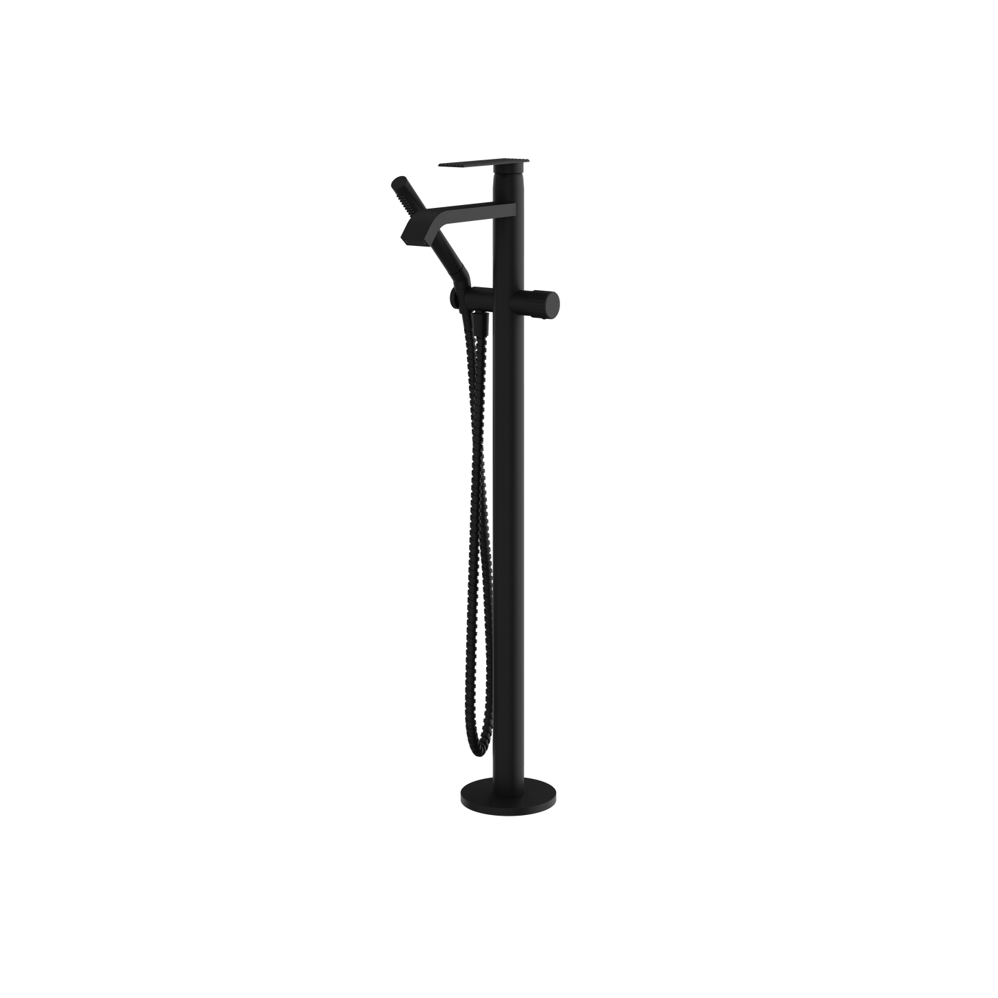 FLOORMOUNT TUB FILLER WITH HANDSHOWER