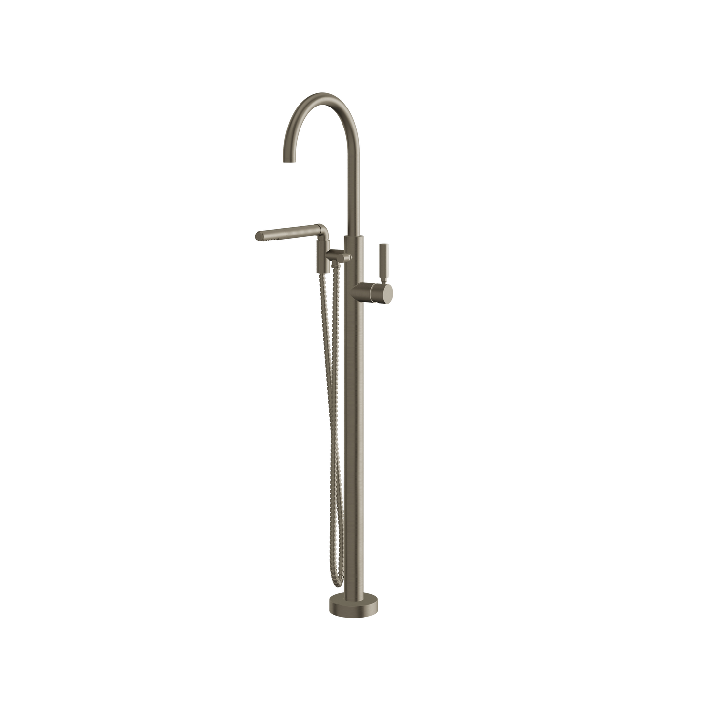 ARIA FLOORMOUNT TUB FILLER WITH HANDSHOWER