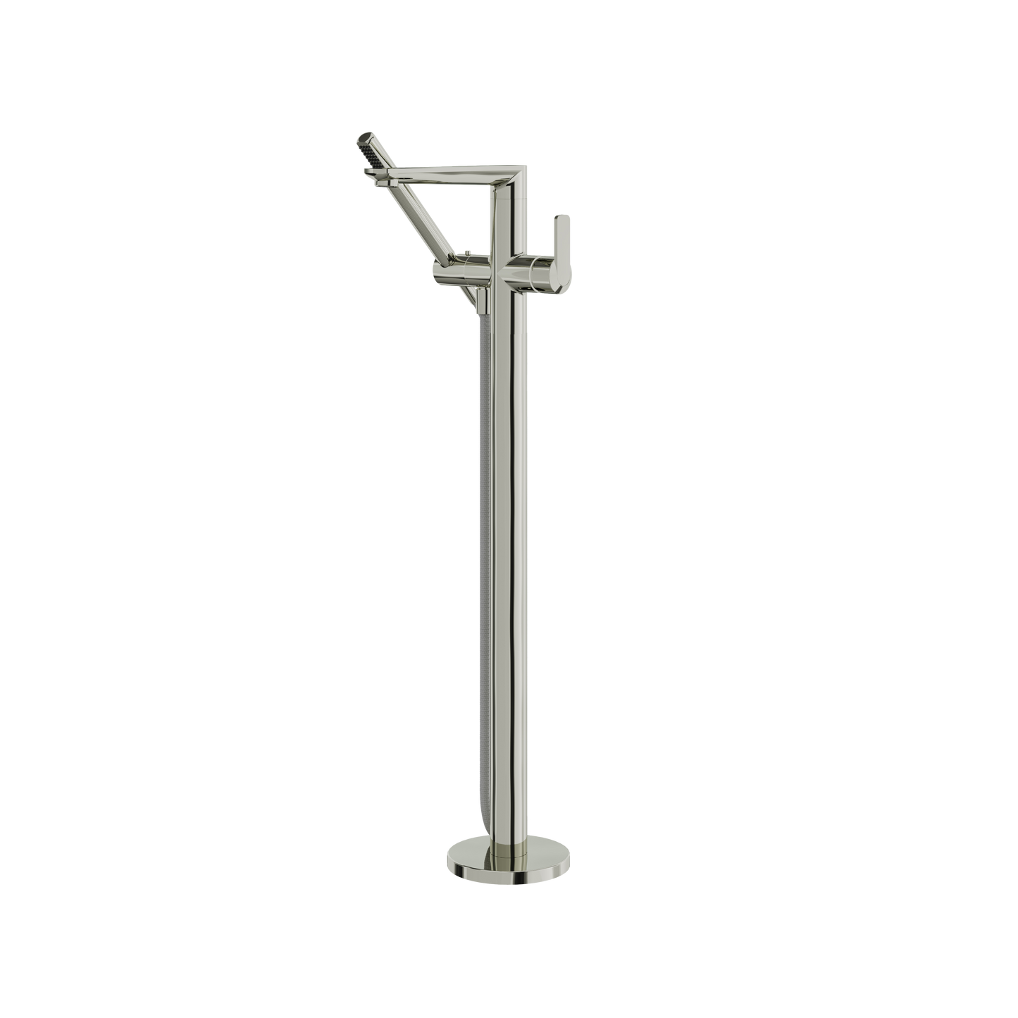 FLOORMOUNT TUB FILLER WITH HANDSHOWER