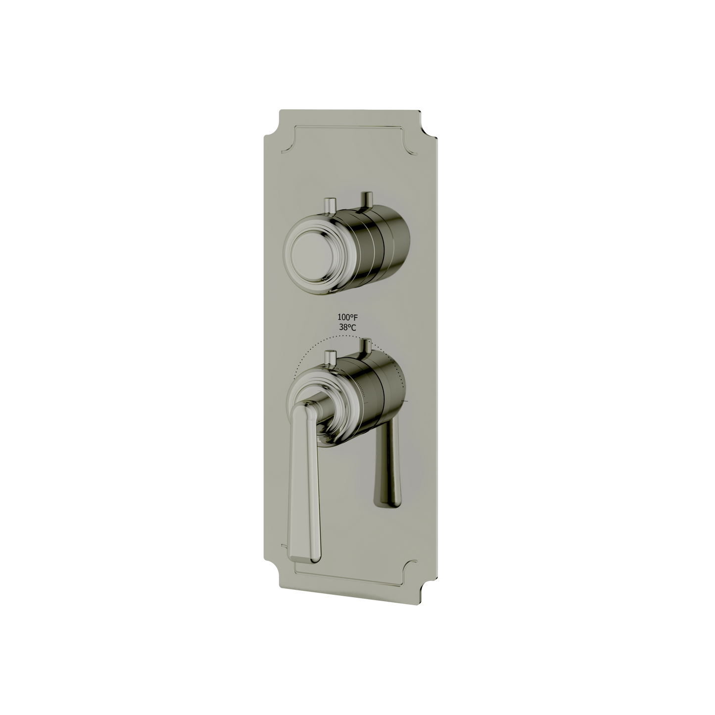 ROUND TRIM SET FOR 1 SHUT-OFF THERMOSTATIC VALVE