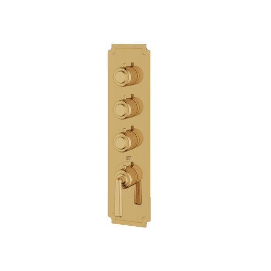 ROUND TRIM SET FOR 3 SHUT-OFF THERMOSTATIC VALVE