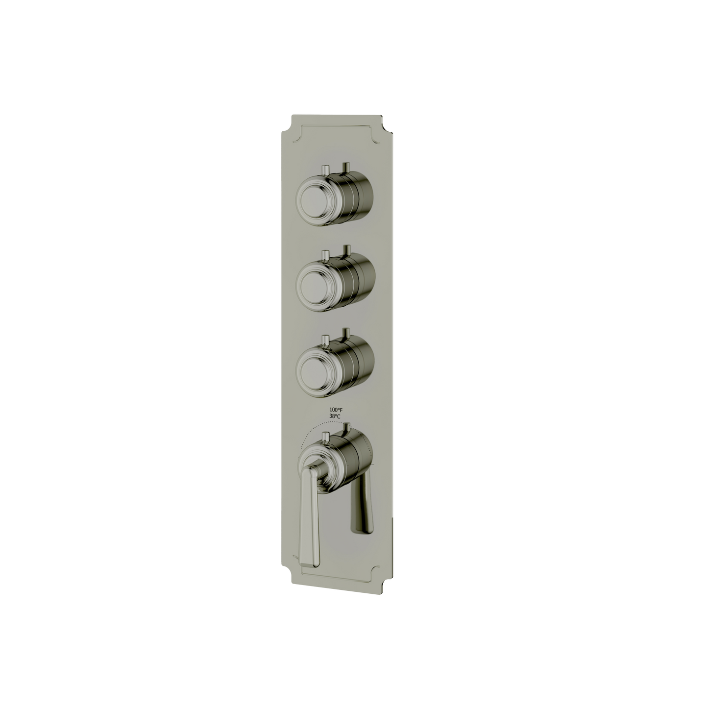 ROUND TRIM SET FOR 3 SHUT-OFF THERMOSTATIC VALVE