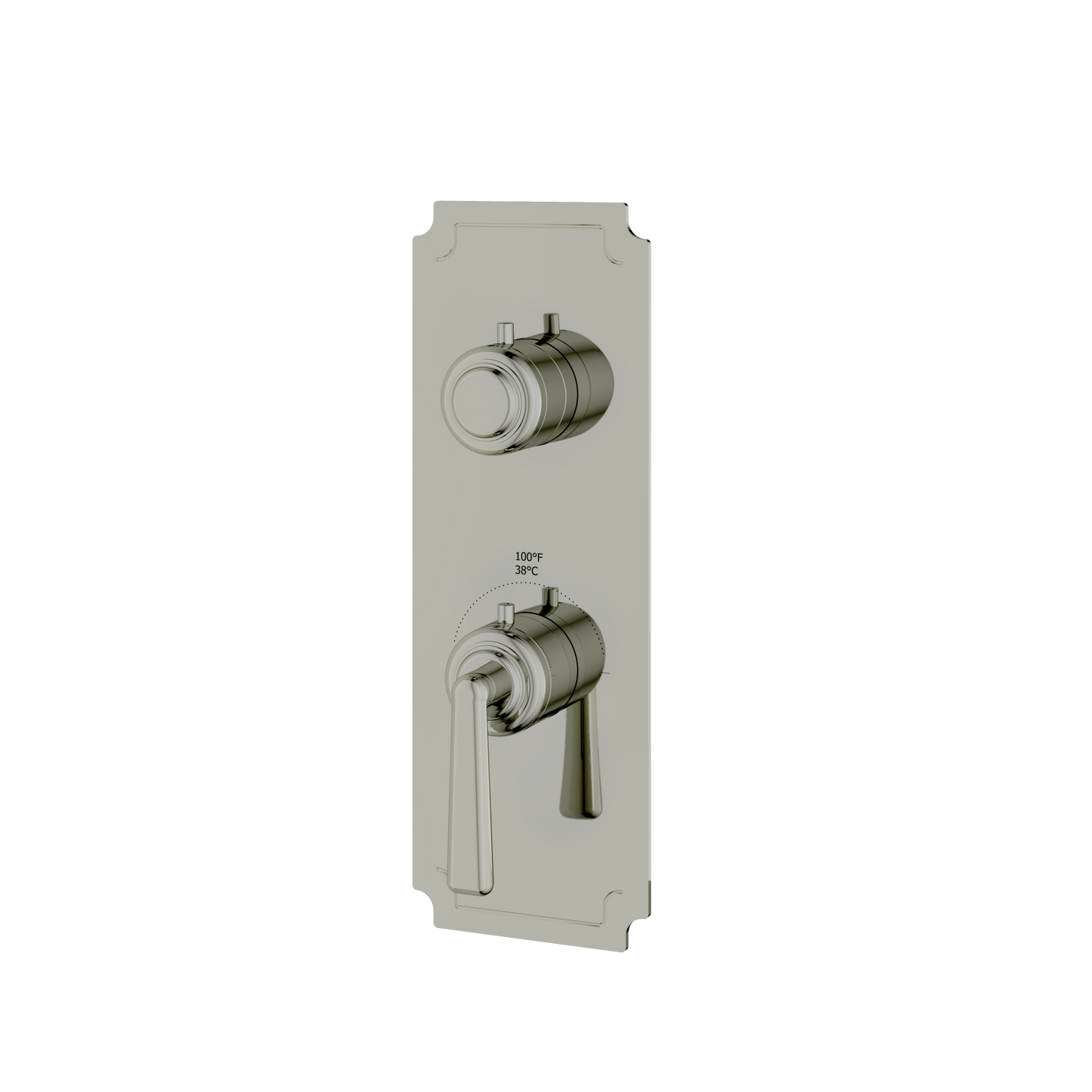 ROUND TRIM SET WITH DIVERTER FOR THERMOSTATIC VALVE 3-WAY SHARED