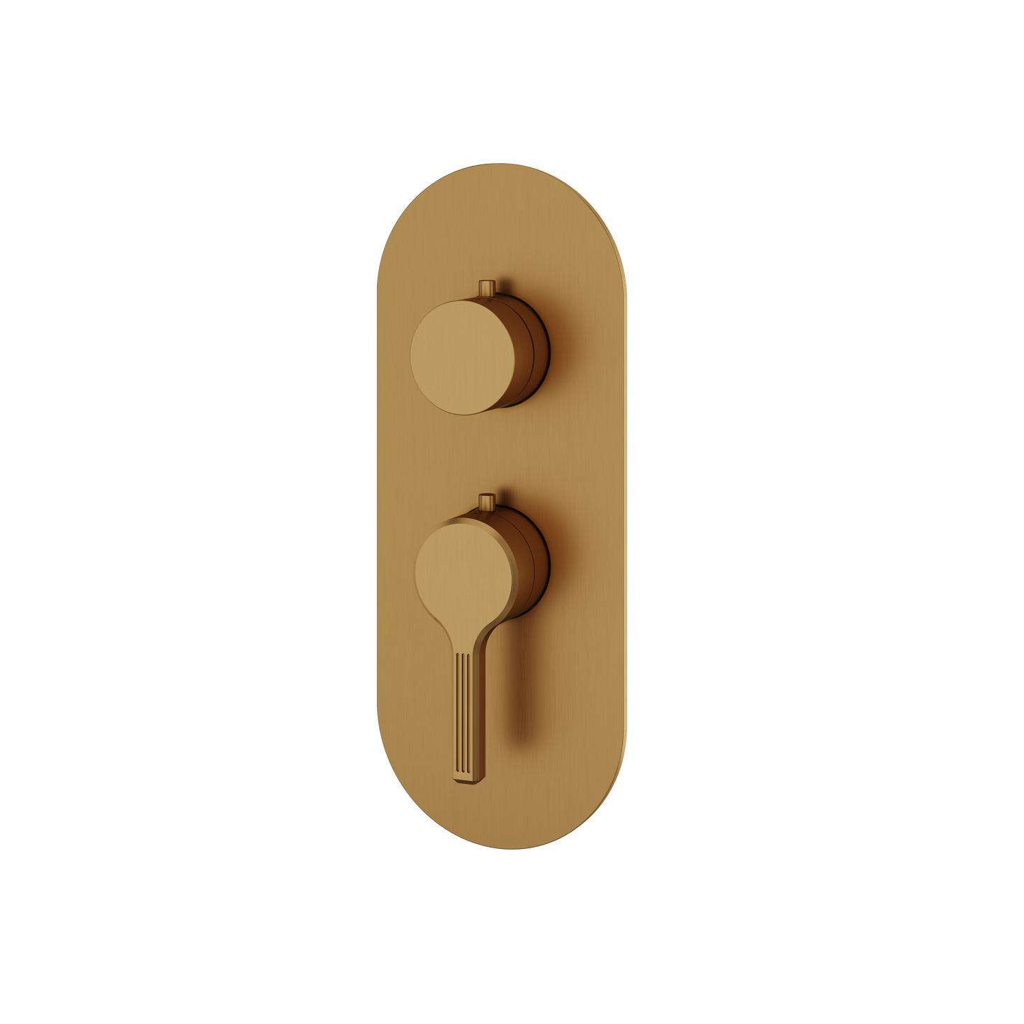 ROUND TRIM SET FOR 1 SHUT-OFF THERMOSTATIC VALVE