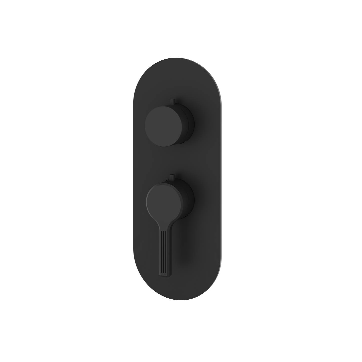 ROUND TRIM SET FOR 1 SHUT-OFF THERMOSTATIC VALVE