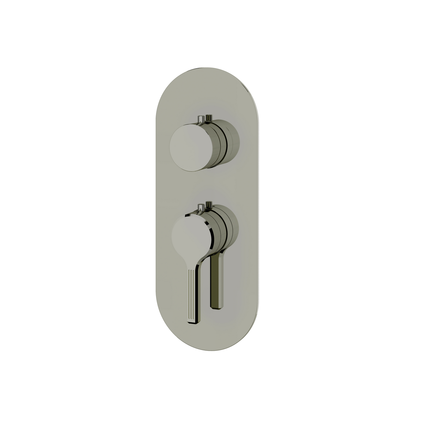ROUND TRIM SET FOR 1 SHUT-OFF THERMOSTATIC VALVE