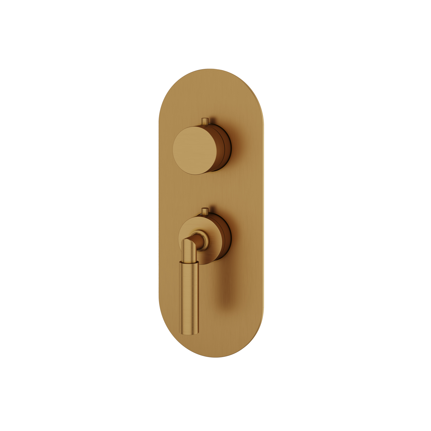 ROUND TRIM SET FOR 1 SHUT-OFF THERMOSTATIC VALVE