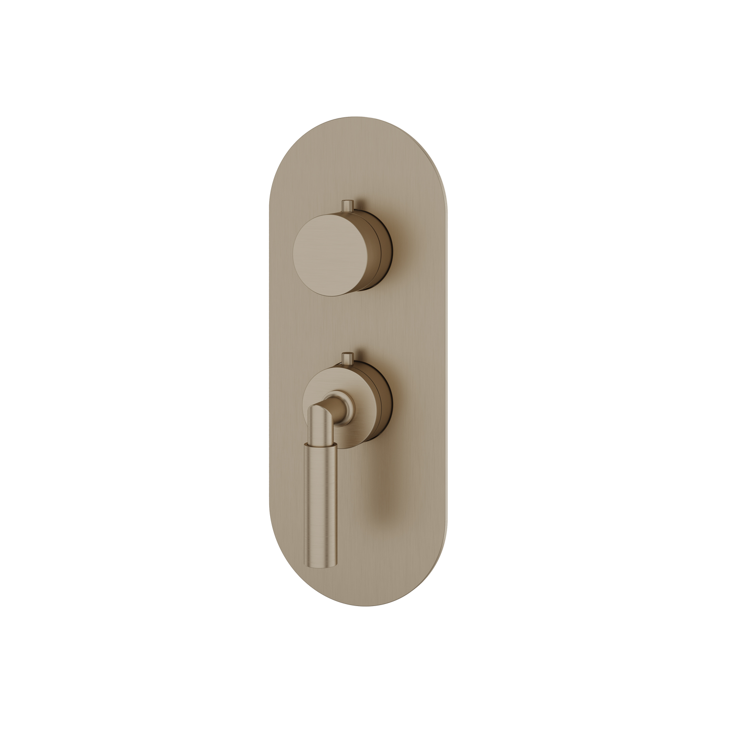 ROUND TRIM SET FOR 1 SHUT-OFF THERMOSTATIC VALVE