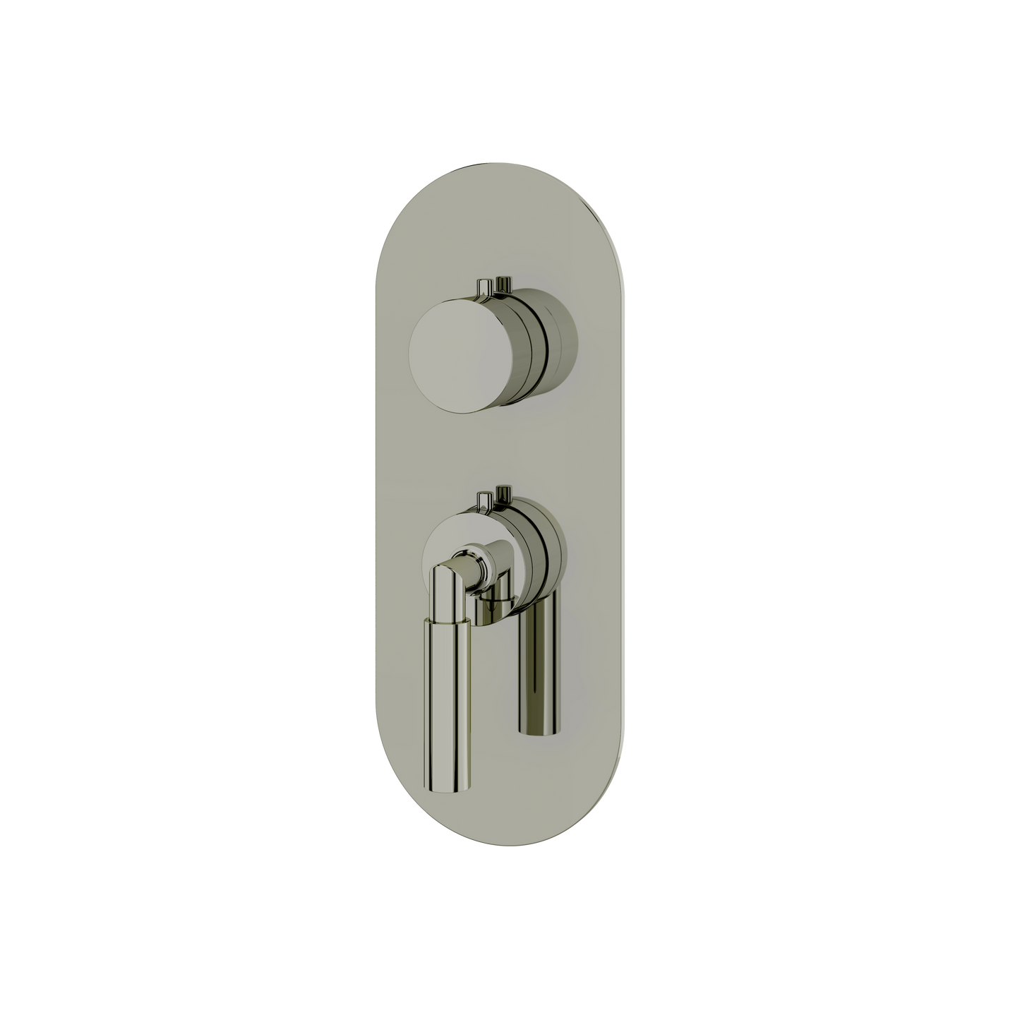 ROUND TRIM SET FOR 1 SHUT-OFF THERMOSTATIC VALVE