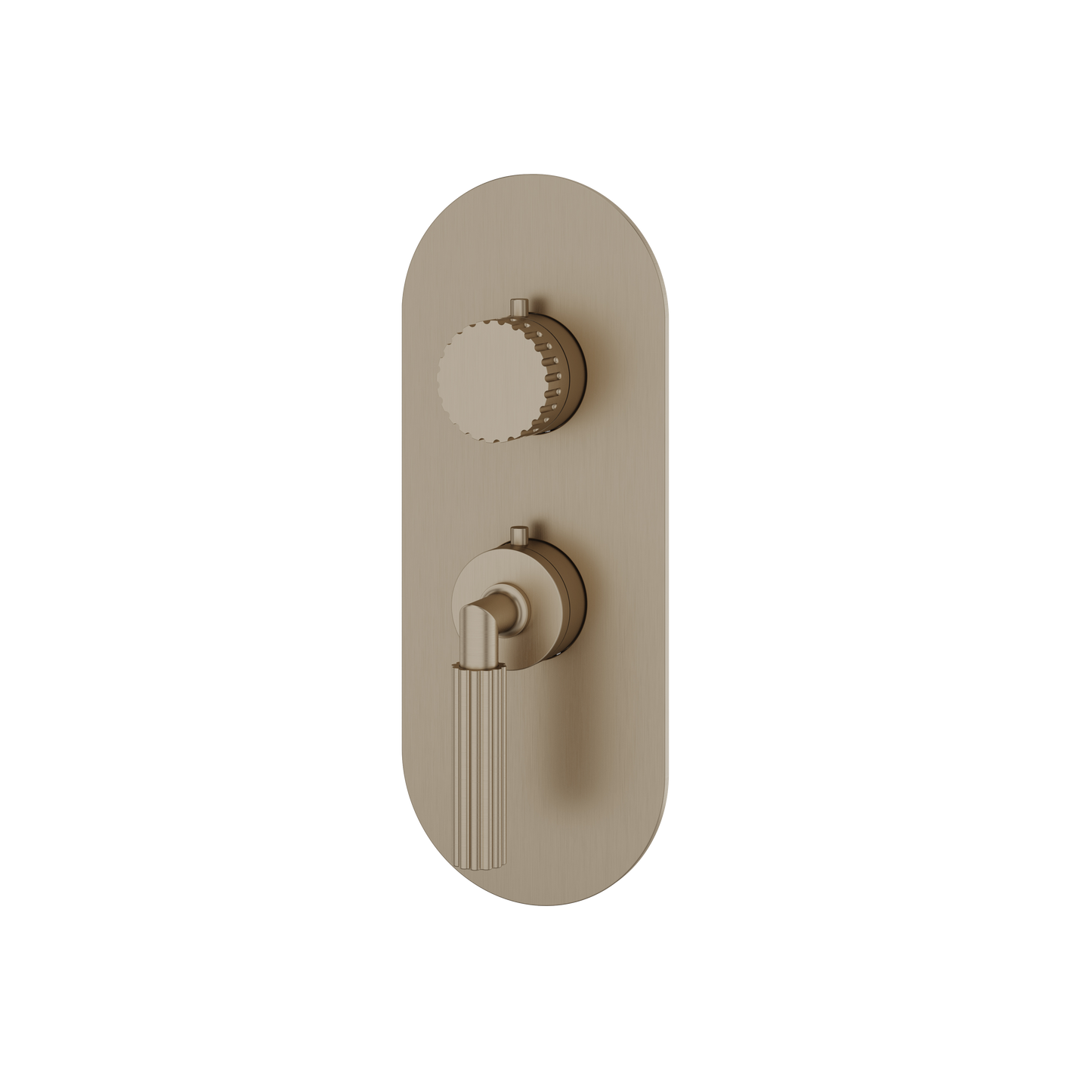 ROUND TRIM SET FOR 1 SHUT-OFF THERMOSTATIC VALVE