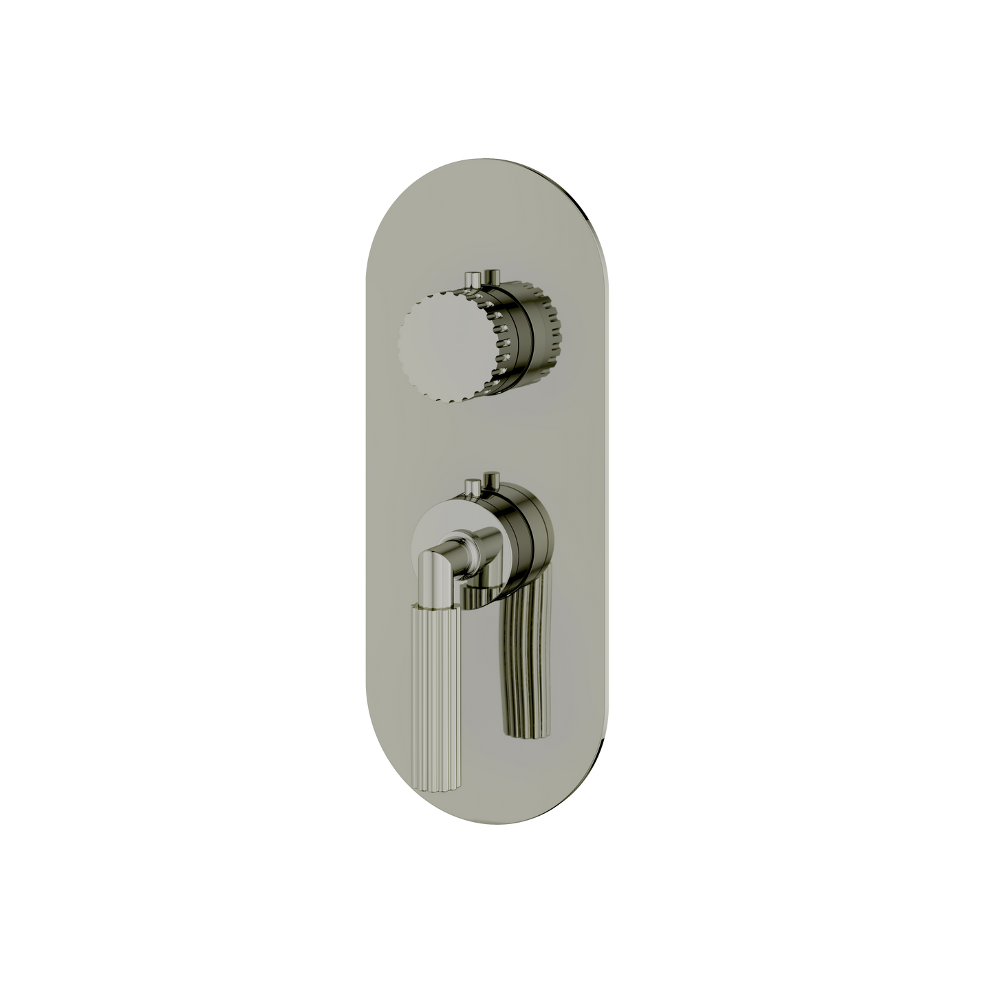 ROUND TRIM SET FOR 1 SHUT-OFF THERMOSTATIC VALVE