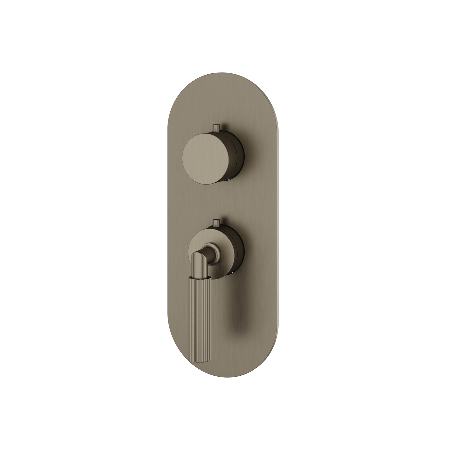 ROUND TRIM SET FOR 1 SHUT-OFF THERMOSTATIC VALVE