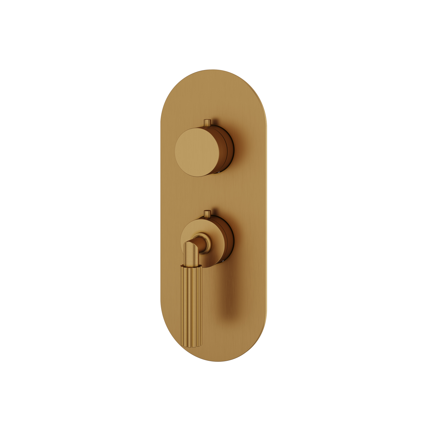 ROUND TRIM SET FOR 1 SHUT-OFF THERMOSTATIC VALVE
