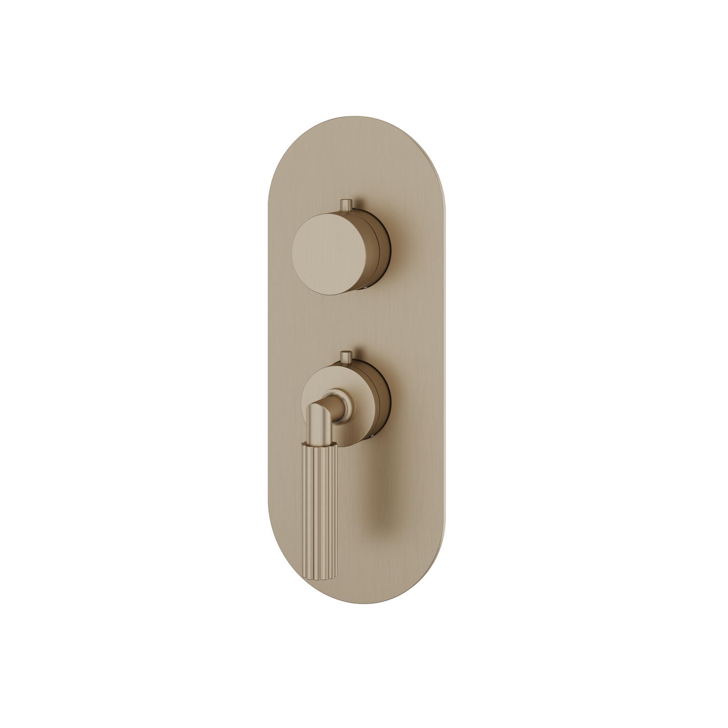 ROUND TRIM SET FOR 1 SHUT-OFF THERMOSTATIC VALVE