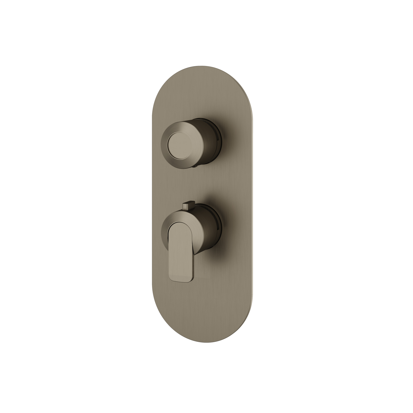 ROUND TRIM SET FOR 1 SHUT-OFF THERMOSTATIC VALVE