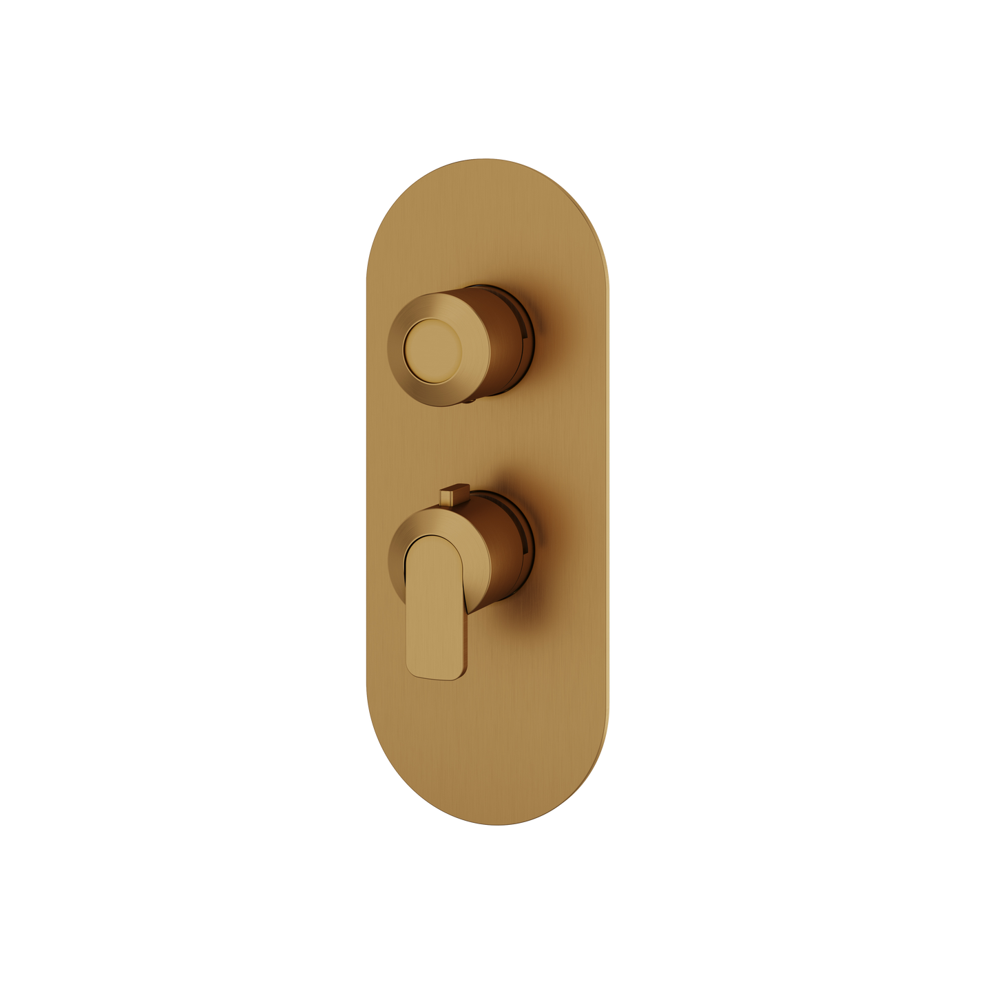 ROUND TRIM SET FOR 1 SHUT-OFF THERMOSTATIC VALVE
