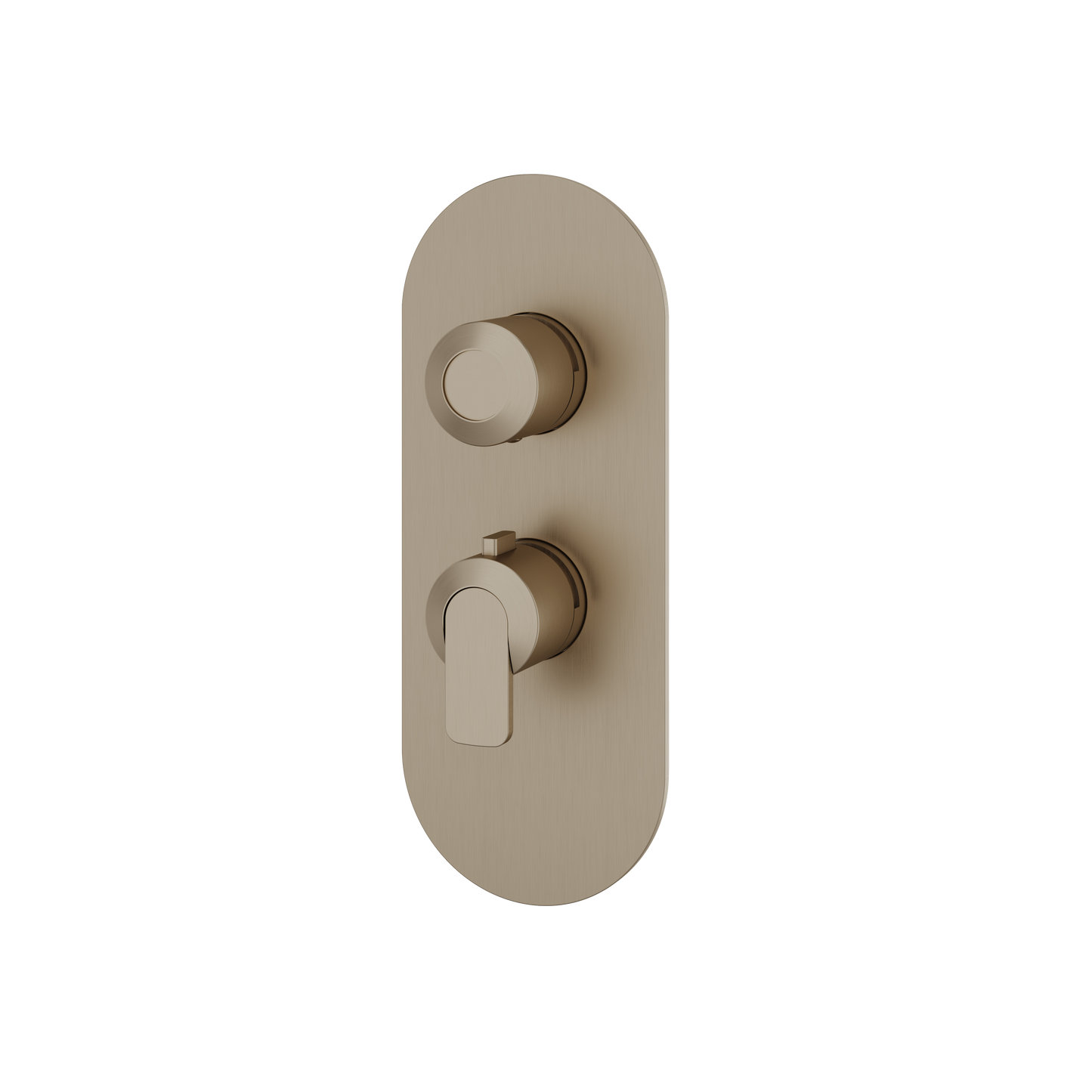 ROUND TRIM SET FOR 1 SHUT-OFF THERMOSTATIC VALVE