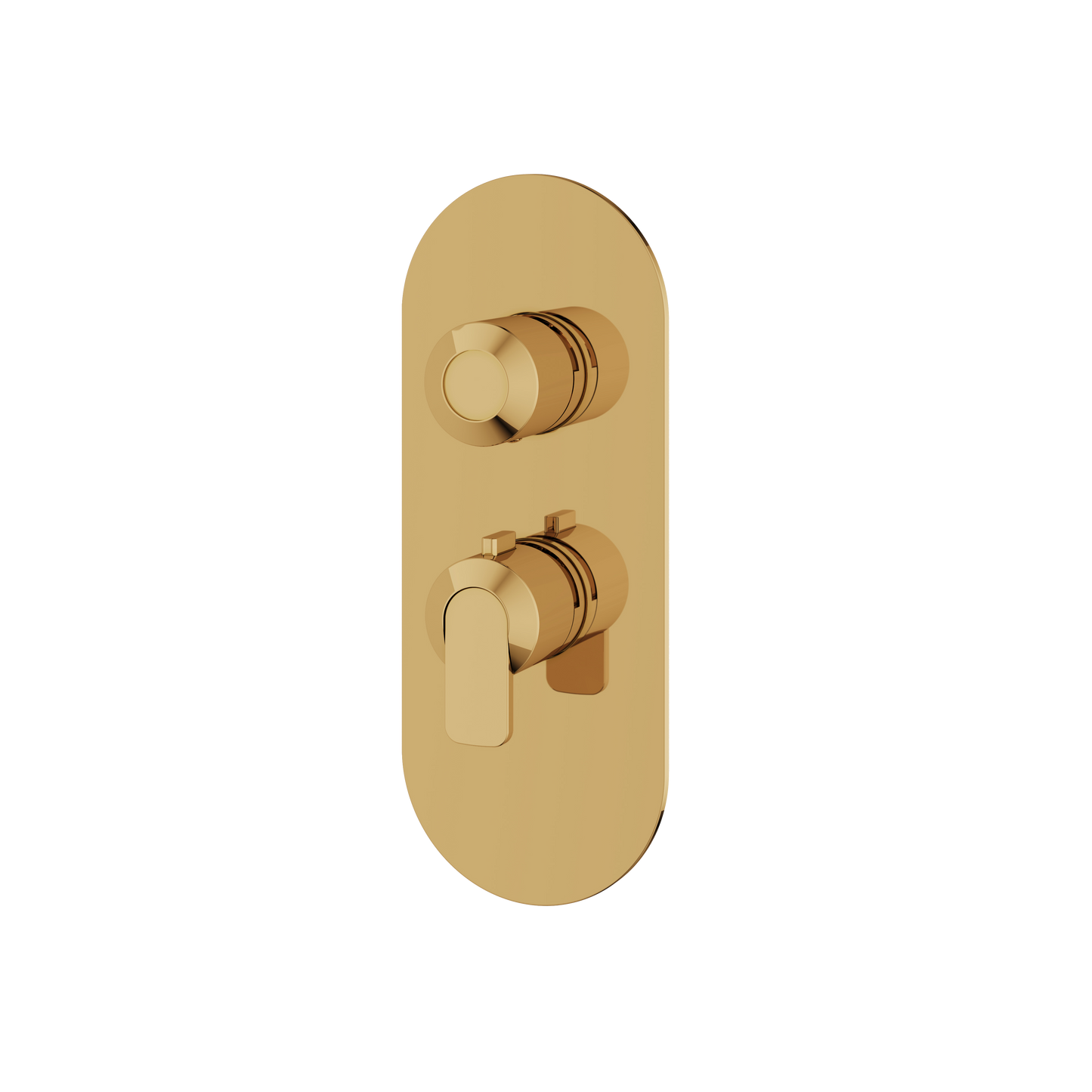 ROUND TRIM SET FOR 1 SHUT-OFF THERMOSTATIC VALVE