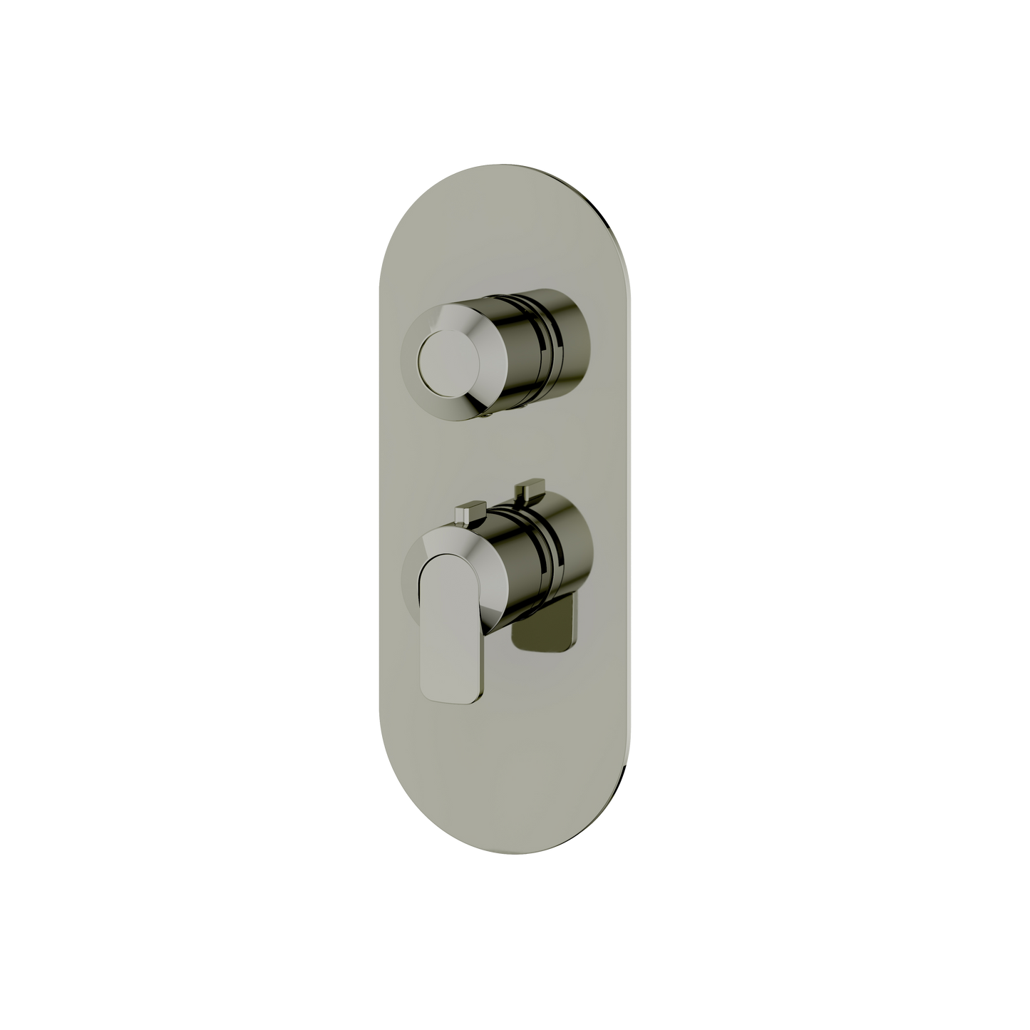 ROUND TRIM SET FOR 1 SHUT-OFF THERMOSTATIC VALVE