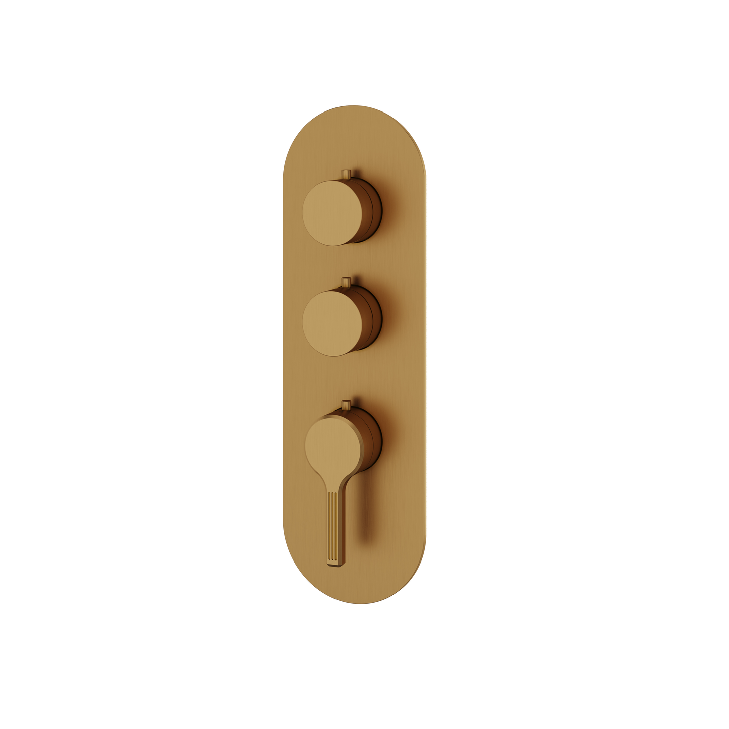 ROUND TRIM SET FOR 2 SHUT-OFF THERMOSTATIC VALVE