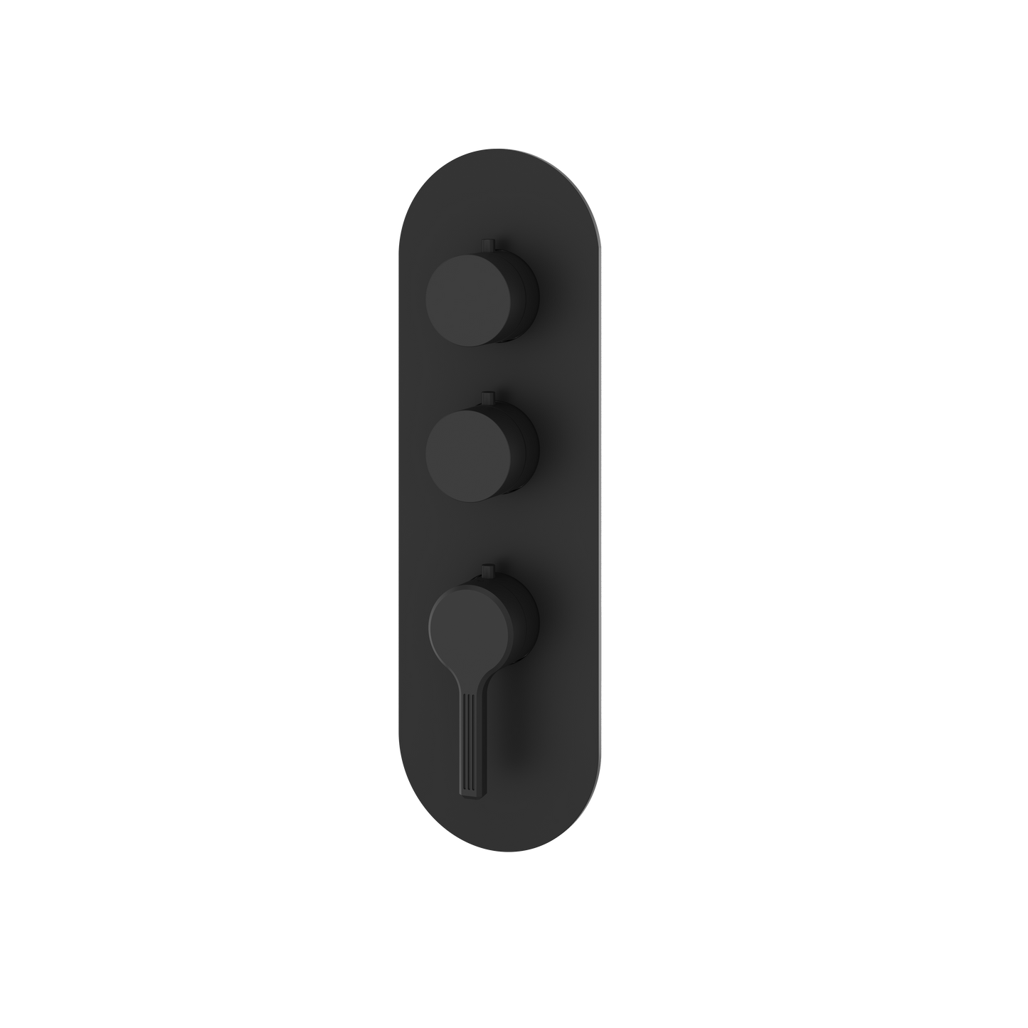ROUND TRIM SET FOR 2 SHUT-OFF THERMOSTATIC VALVE