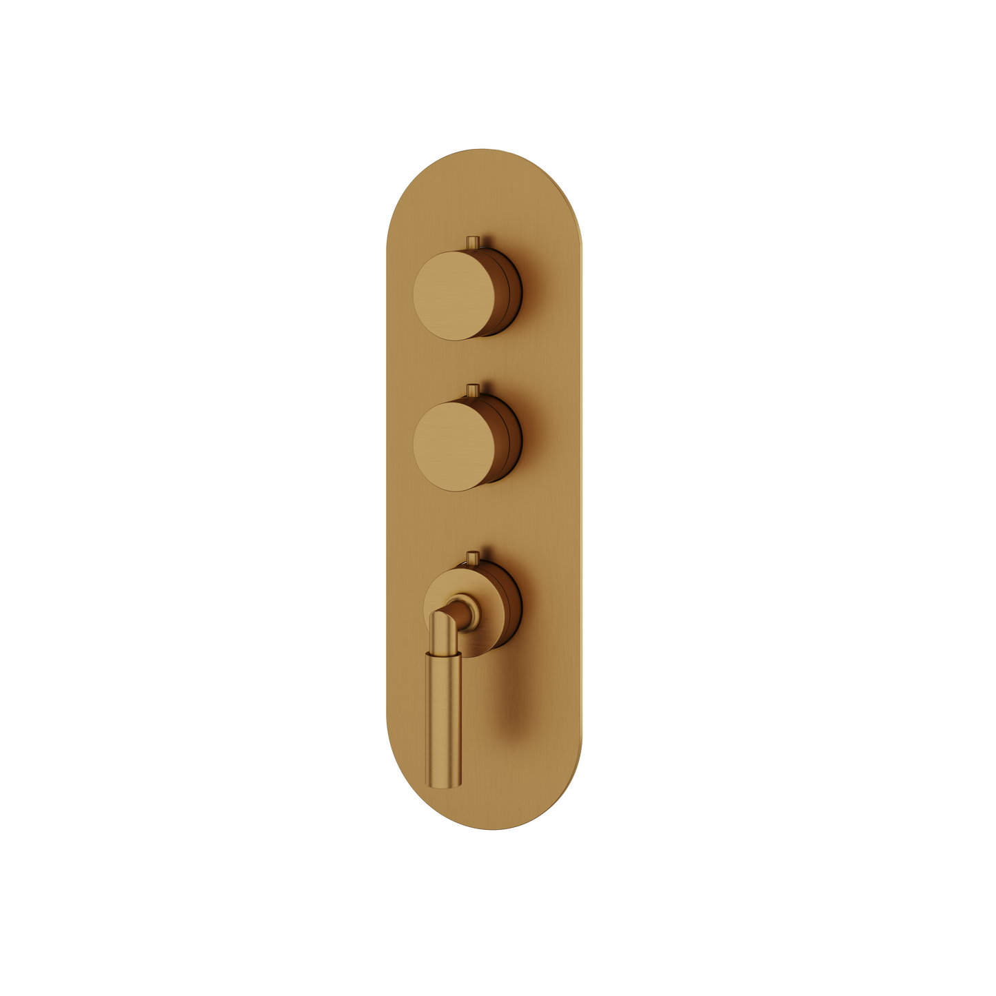 ROUND TRIM SET FOR 2 SHUT-OFF THERMOSTATIC VALVE