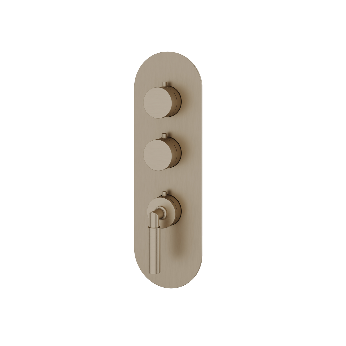 ROUND TRIM SET FOR 2 SHUT-OFF THERMOSTATIC VALVE