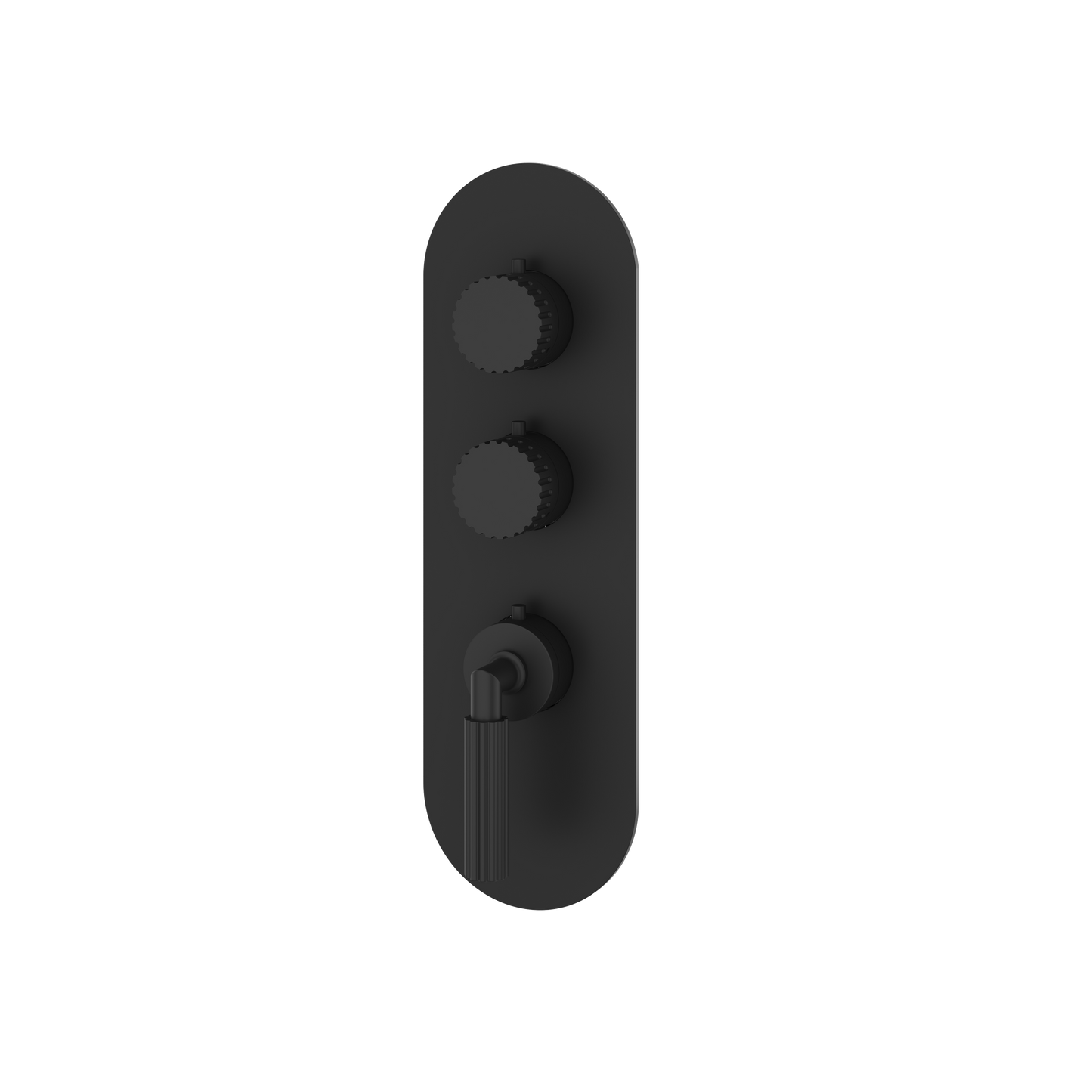 ROUND TRIM SET FOR 2 SHUT-OFF THERMOSTATIC VALVE