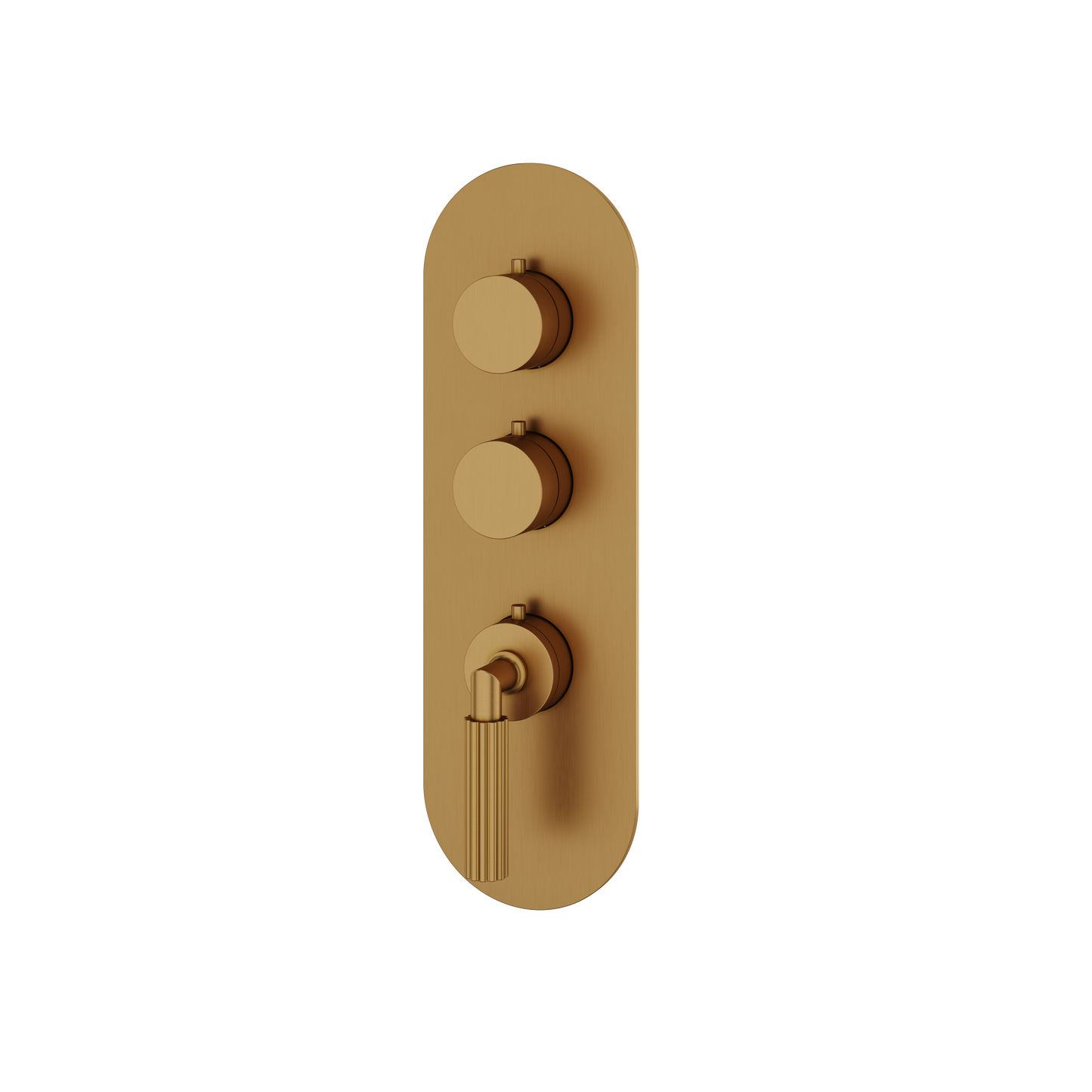 ROUND TRIM SET FOR 2 SHUT-OFF THERMOSTATIC VALVE