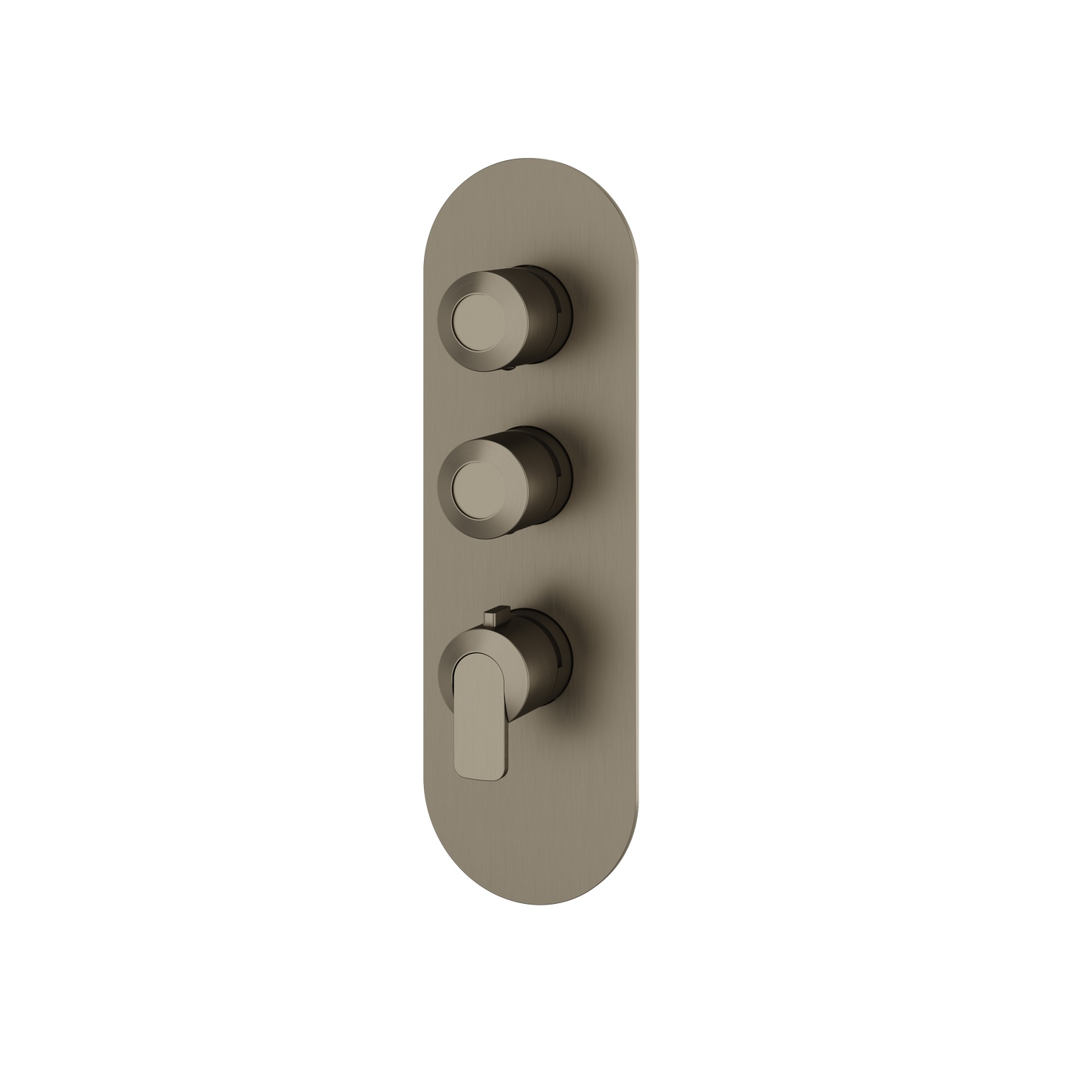 ROUND TRIM SET FOR 2 SHUT-OFF THERMOSTATIC VALVE