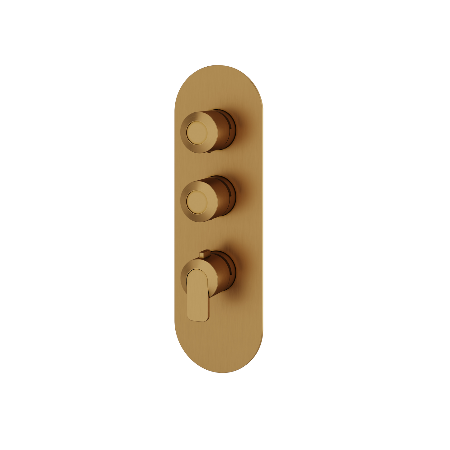 ROUND TRIM SET FOR 2 SHUT-OFF THERMOSTATIC VALVE
