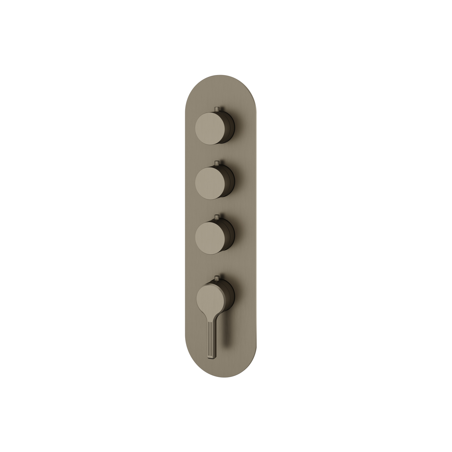 ROUND TRIM SET FOR 3 SHUT-OFF THERMOSTATIC VALVE