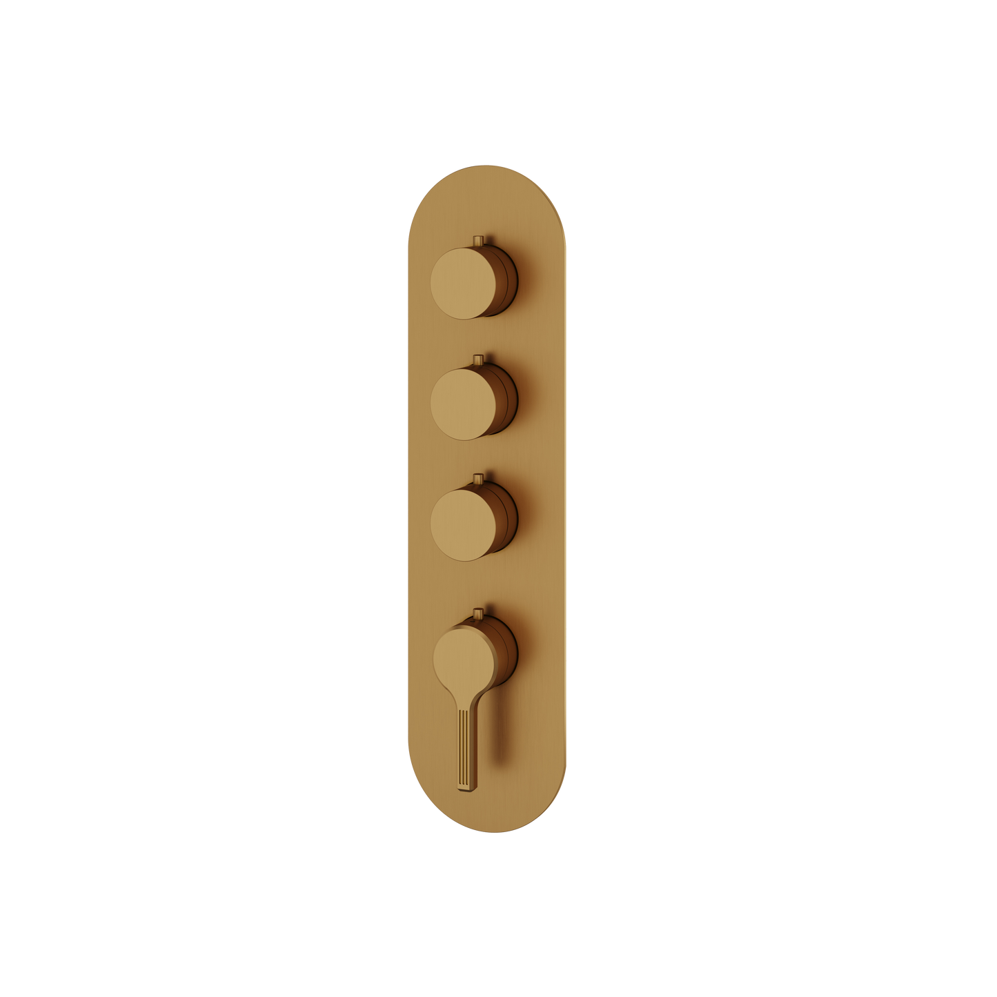ROUND TRIM SET FOR 3 SHUT-OFF THERMOSTATIC VALVE