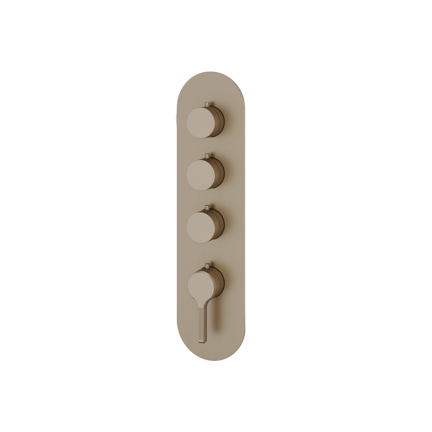 ROUND TRIM SET FOR 3 SHUT-OFF THERMOSTATIC VALVE