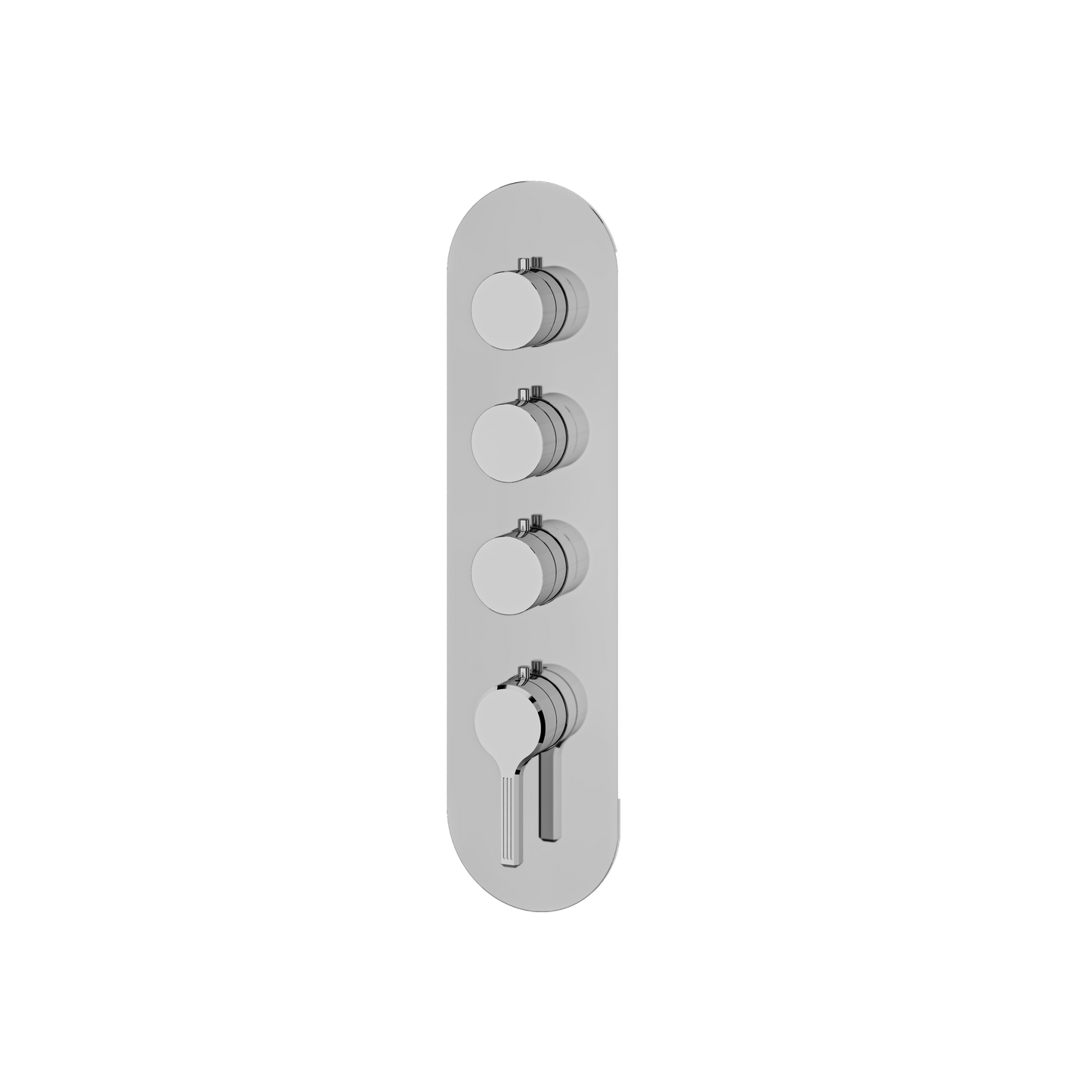 ROUND TRIM SET FOR 3 SHUT-OFF THERMOSTATIC VALVE