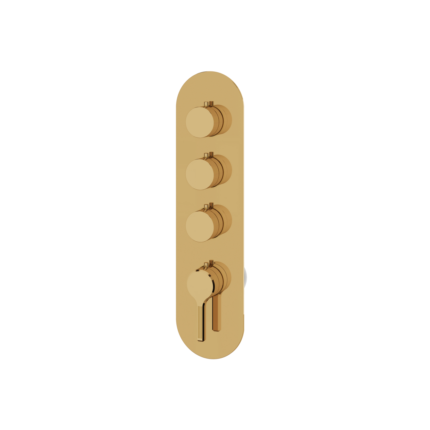 ROUND TRIM SET FOR 3 SHUT-OFF THERMOSTATIC VALVE
