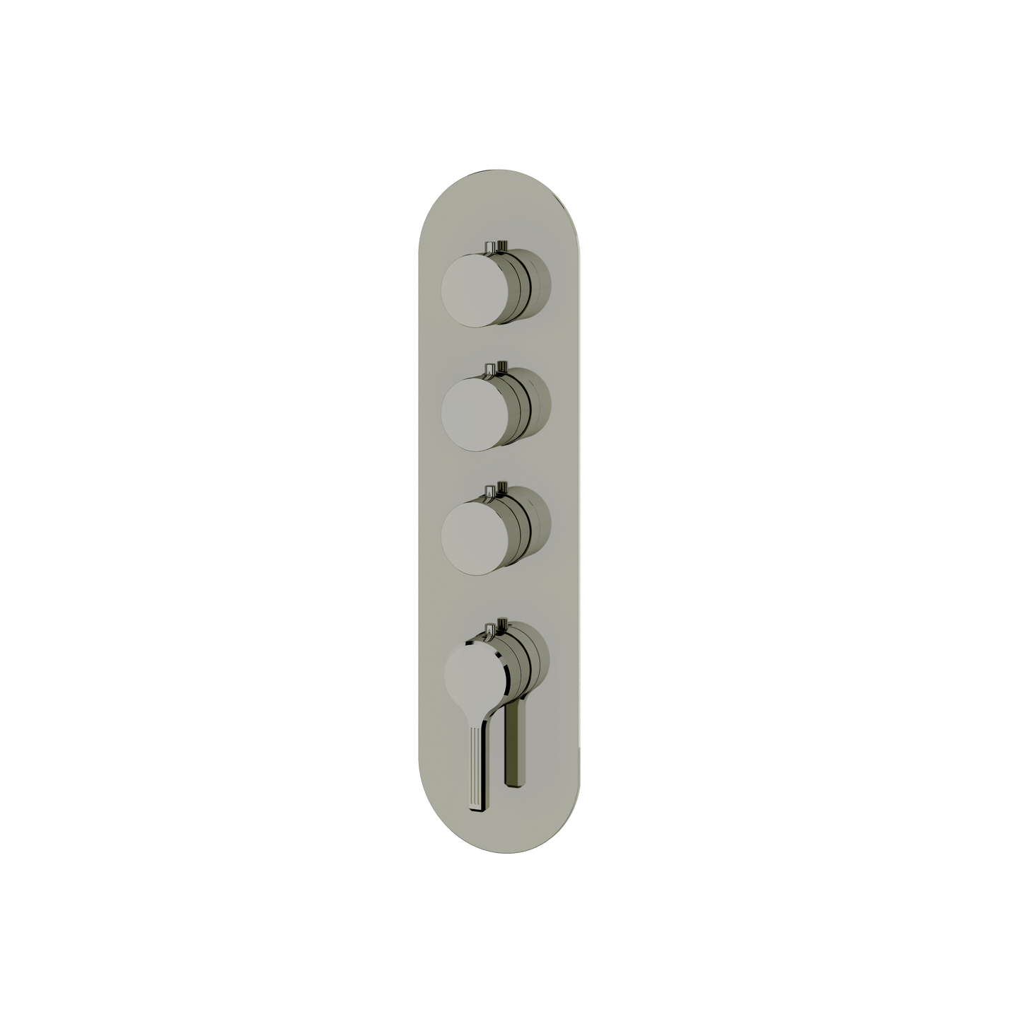 ROUND TRIM SET FOR 3 SHUT-OFF THERMOSTATIC VALVE