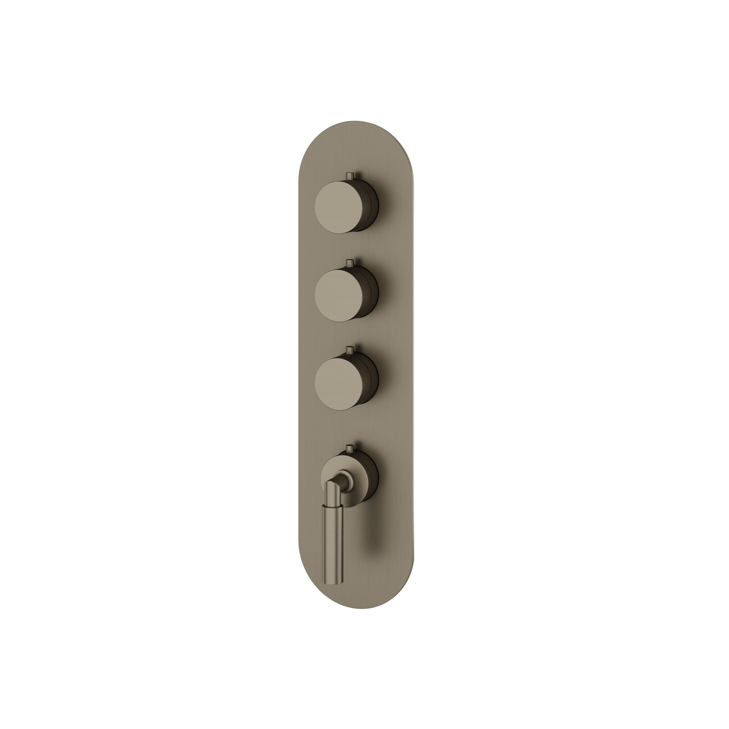 ROUND TRIM SET FOR 3 SHUT-OFF THERMOSTATIC VALVE